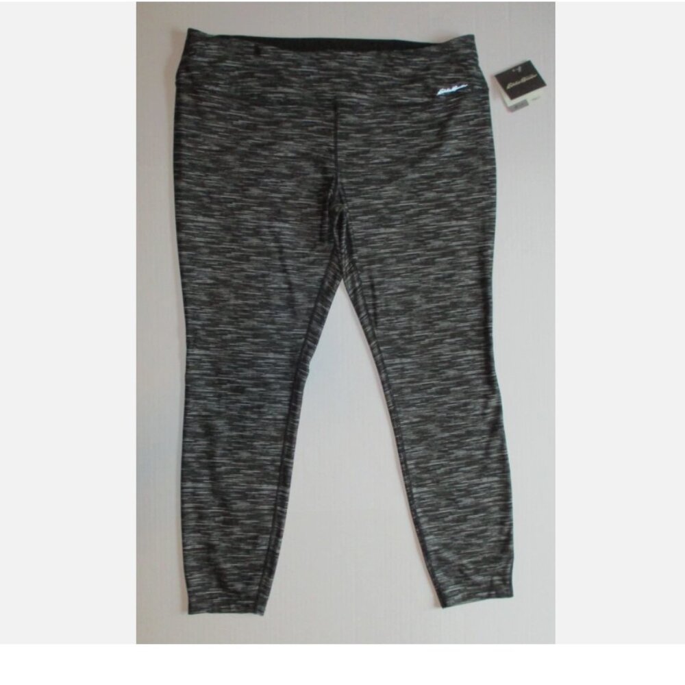 New Moisture Wicking Pants Gray & White 2XL NWT Eddie Bauer Motion Leggings